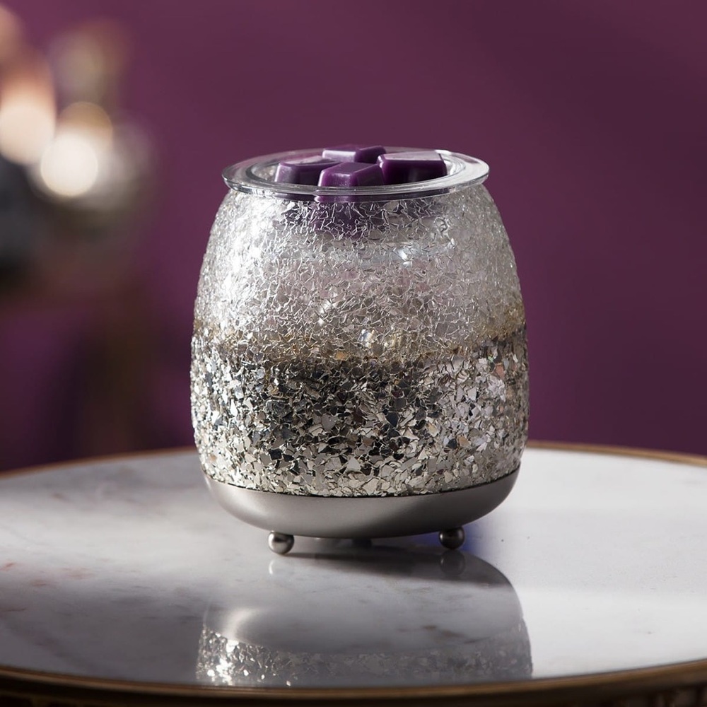 Silver Glisten Wax Warmer